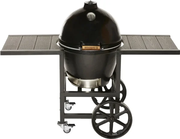Goldens Cast Iron Charcoal Cooker With Shelves